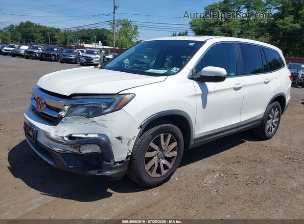 5FNYF6H57KB022117 2019 HONDA PILOT White Передня ліва чверть