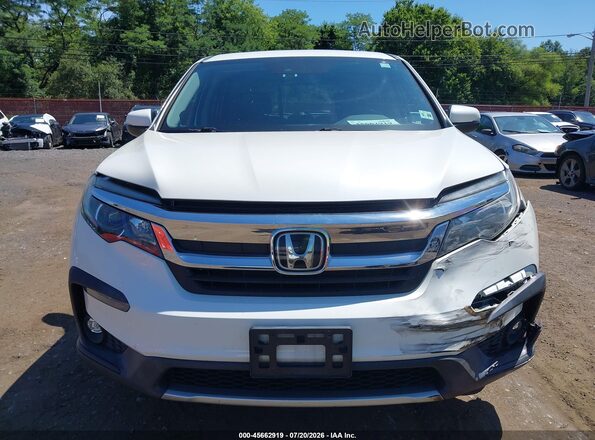 5FNYF6H57KB022117 2019 HONDA PILOT White Вид щитка приладів
