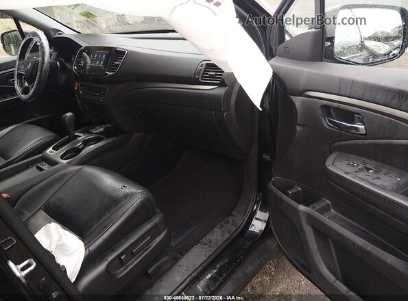 5FNYF6H57KB041718 2019 HONDA PILOT Black Вид салону спереду