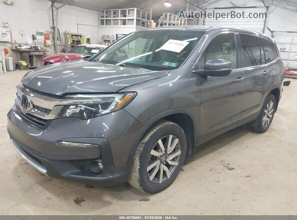 5FNYF6H57MB004123 2021 HONDA PILOT Gray Vista tres cuartos delantera izquierda
