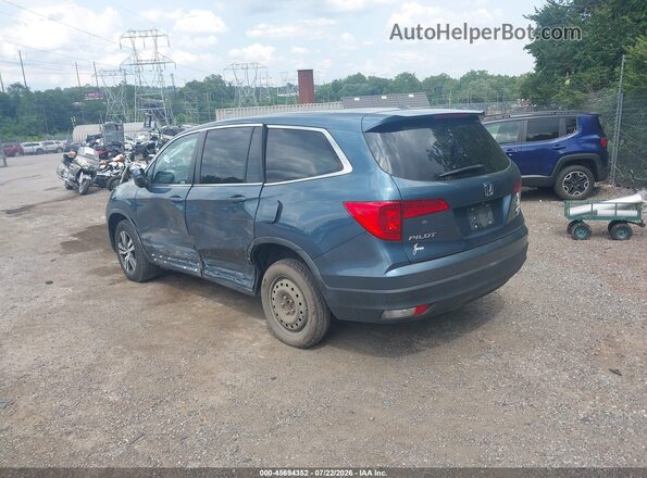 5FNYF6H58JB030399 2018 HONDA PILOT Синий Задняя левая четверть