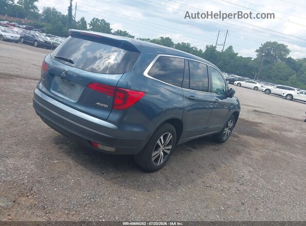 5FNYF6H58JB030399 2018 HONDA PILOT Синий Задняя правая четверть