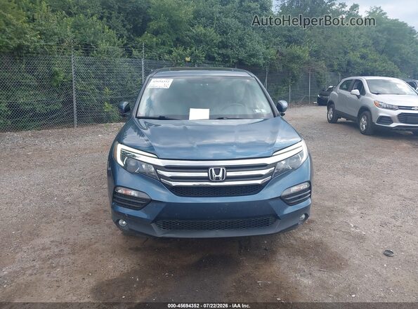 5FNYF6H58JB030399 2018 HONDA PILOT Синий Вид щитка приборов