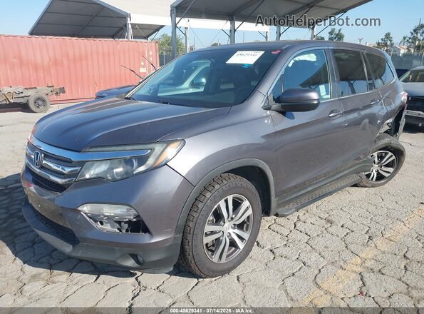5FNYF6H58JB038969 2018 HONDA PILOT Gray Առջևի ձախ երեք քառորդ տեսարան