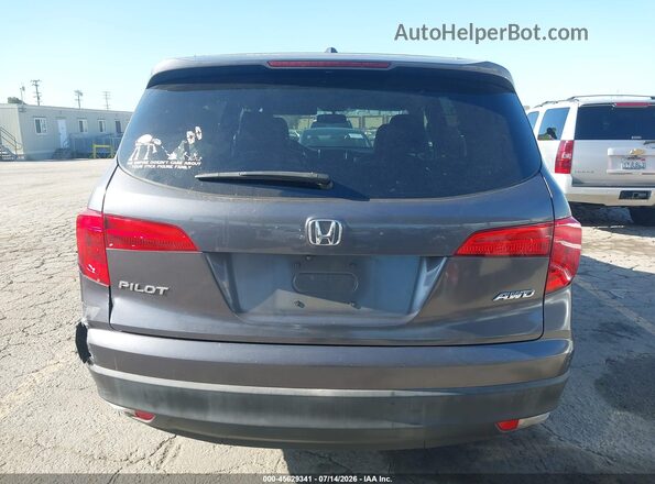 5FNYF6H58JB038969 2018 HONDA PILOT Gray 