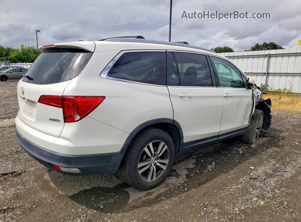 5FNYF6H58JB045310 2018 HONDA PILOT Белый Задняя правая четверть