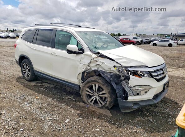 5FNYF6H58JB045310 2018 HONDA PILOT Белый Передняя правая четверть