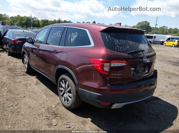 5FNYF6H58MB088243 2021 HONDA PILOT Burgundy Tył lewy