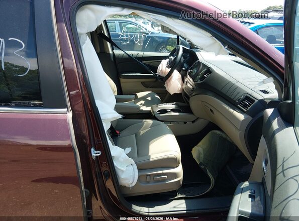 5FNYF6H58MB088243 2021 HONDA PILOT Burgundy Widok wnętrza z przodu