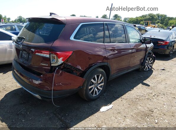 5FNYF6H58MB088243 2021 HONDA PILOT Burgundy Tył prawy