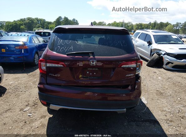 5FNYF6H58MB088243 2021 HONDA PILOT Burgundy 