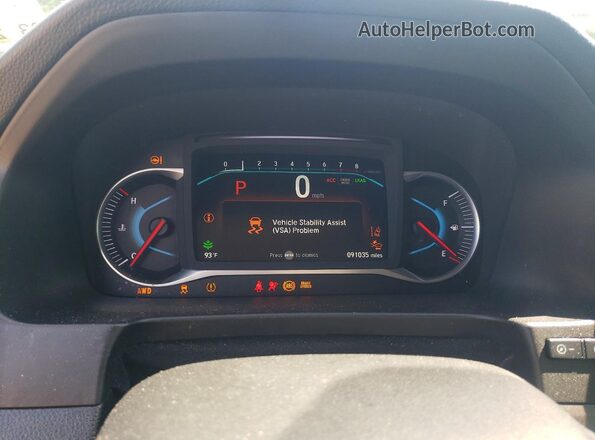 5FNYF6H58MB102822 2021 HONDA PILOT Black Vista del cuadro de instrumentos
