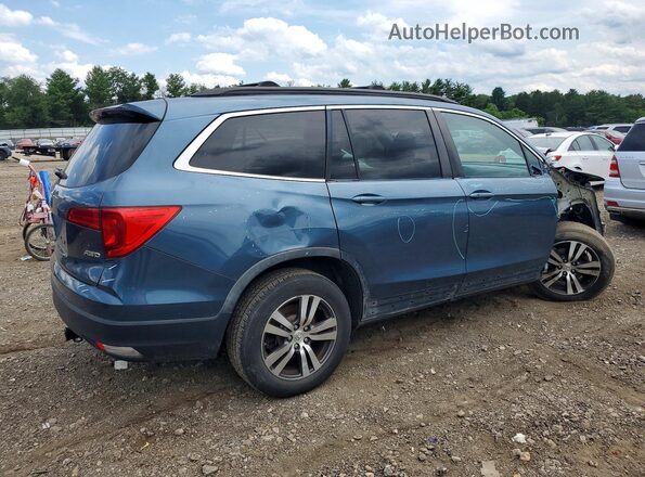 5FNYF6H59HB032155 2017 HONDA PILOT Blue Trasero derecho