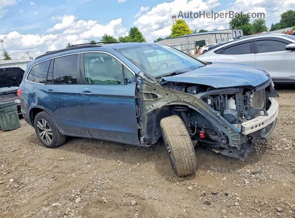 5FNYF6H59HB032155 2017 HONDA PILOT Blue Delantero derecho