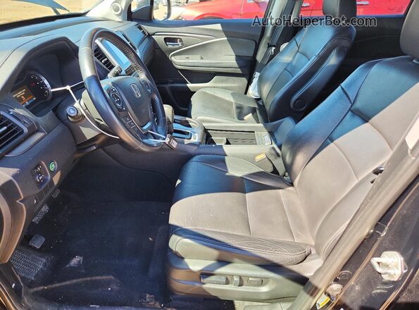 5FNYF6H59JB027687 2018 HONDA PILOT Black წინა სალონის ხედი