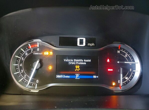 5FNYF6H59JB057935 2018 HONDA PILOT Black Widok zestawu wskaźników