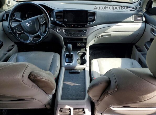5FNYF6H59KB012429 2019 HONDA PILOT Blue Вид панелі приладів