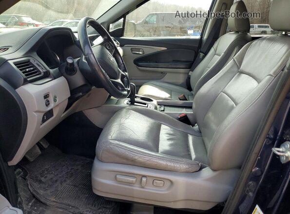 5FNYF6H59KB012429 2019 HONDA PILOT Blue Вид салону спереду