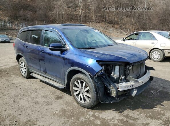 5FNYF6H59KB012429 2019 HONDA PILOT Blue Передня права чверть