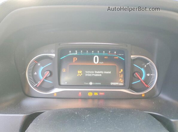 5FNYF6H59KB012429 2019 HONDA PILOT Blue Вид щитка приладів