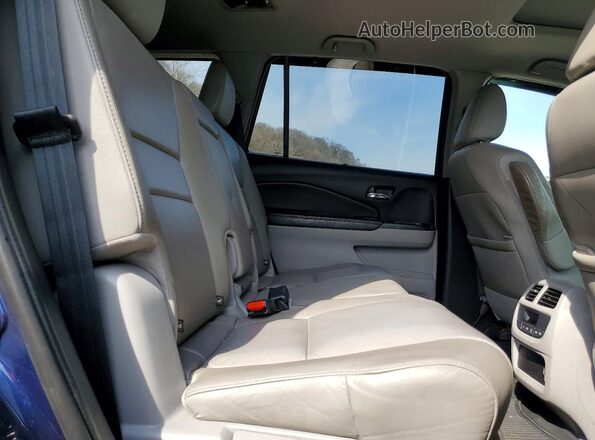 5FNYF6H59KB012429 2019 HONDA PILOT Blue Вид задніх сидінь