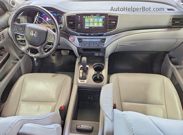 5FNYF6H59KB099667 2019 HONDA PILOT Blue Առջևի վահանակի տեսք