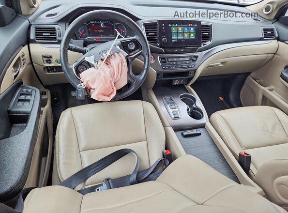 5FNYF6H59MB017374 2021 HONDA PILOT Burgundy Вид панелі приладів