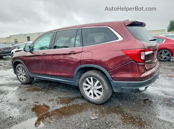 5FNYF6H59MB017374 2021 HONDA PILOT Burgundy Задня ліва чверть