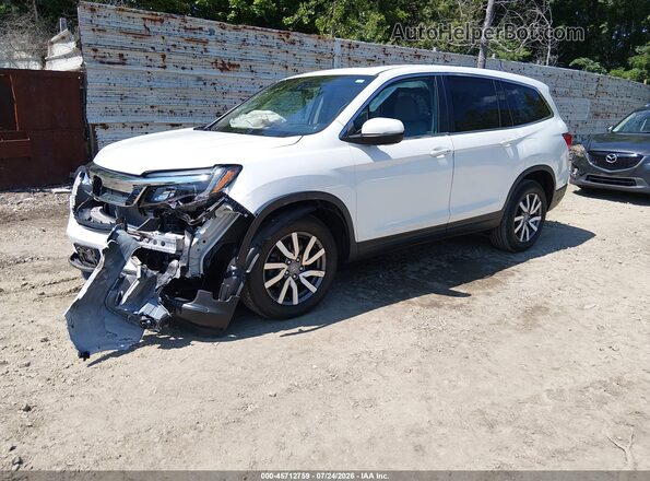 5FNYF6H59NB017201 2022 HONDA PILOT White Vista tres cuartos delantera izquierda