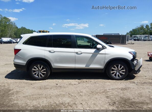 5FNYF6H59NB017201 2022 HONDA PILOT White Vista interior de 360 grados