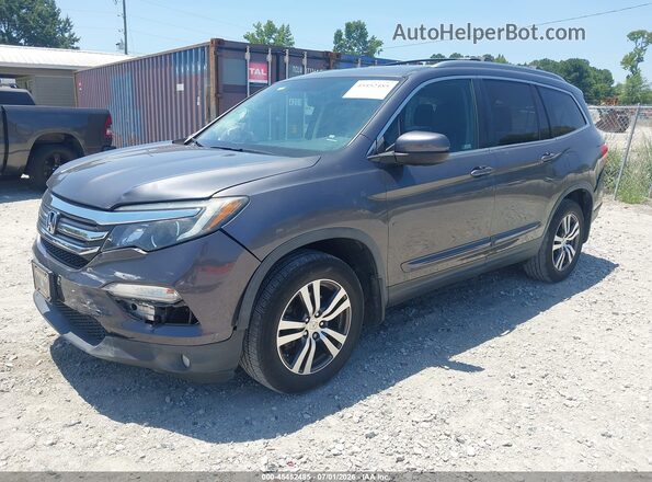 5FNYF6H5XHB095314 2017 HONDA PILOT Gray Передня ліва чверть