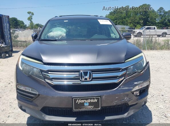 5FNYF6H5XHB095314 2017 HONDA PILOT Gray Вид щитка приладів