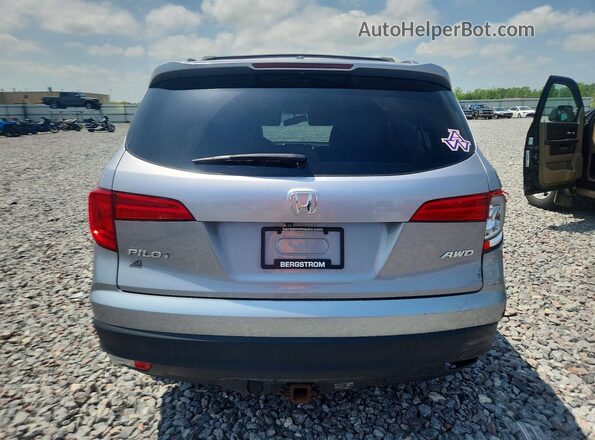 5FNYF6H5XJB014415 2018 HONDA PILOT Silver უკანა ხედი