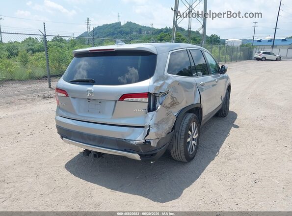5FNYF6H5XKB035945 2019 HONDA PILOT Silver Trasero derecho