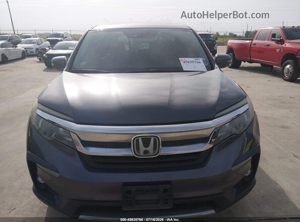5FNYF6H5XKB070999 2019 HONDA PILOT Gray Widok zestawu wskaźników