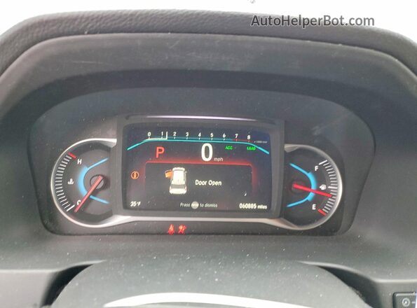 5FNYF6H5XLB019200 2020 HONDA PILOT Зеленый Вид щитка приборов