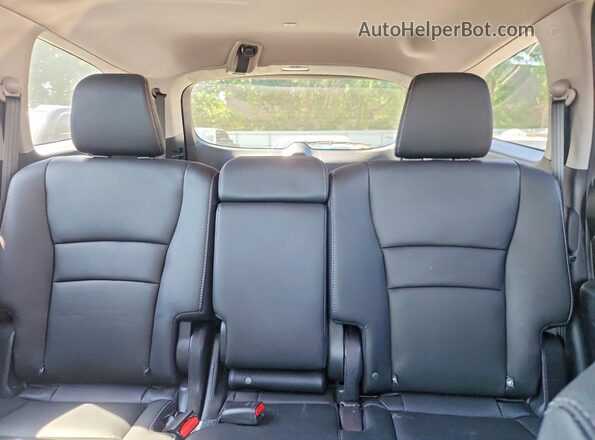 5FNYF6H5XLB029046 2020 HONDA PILOT Black უკანა სავარძლების ხედი