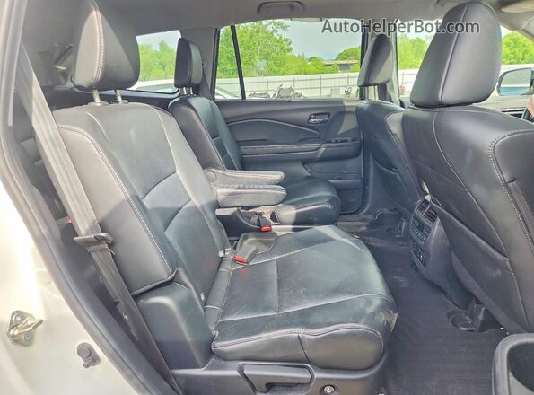 5FNYF6H60KB010593 2019 HONDA PILOT Белый Вид задней части салона