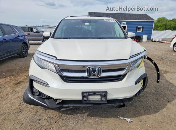 5FNYF6H60KB010593 2019 HONDA PILOT Белый Вид спереди