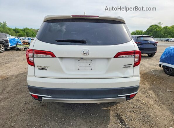 5FNYF6H60KB010593 2019 HONDA PILOT Белый Вид сзади