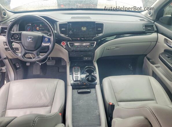 5FNYF6H61KB018007 2019 HONDA PILOT Silver Dashboard view