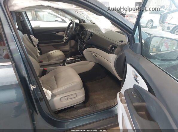 5FNYF6H61NB024216 2022 HONDA PILOT Blue Вид салону спереду