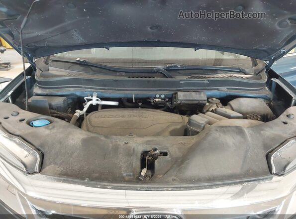 5FNYF6H61NB024216 2022 HONDA PILOT Blue Вид ззаду