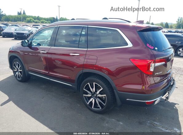 5FNYF6H63MB043509 2021 HONDA PILOT Maroon Հետևի ձախ