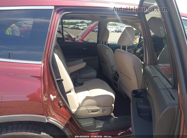 5FNYF6H63MB043509 2021 HONDA PILOT Maroon VIN կոդի պիտակի տեսք