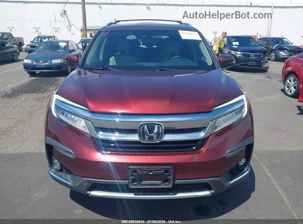5FNYF6H63MB043509 2021 HONDA PILOT Maroon Սարքավորումների վահանակի տեսք