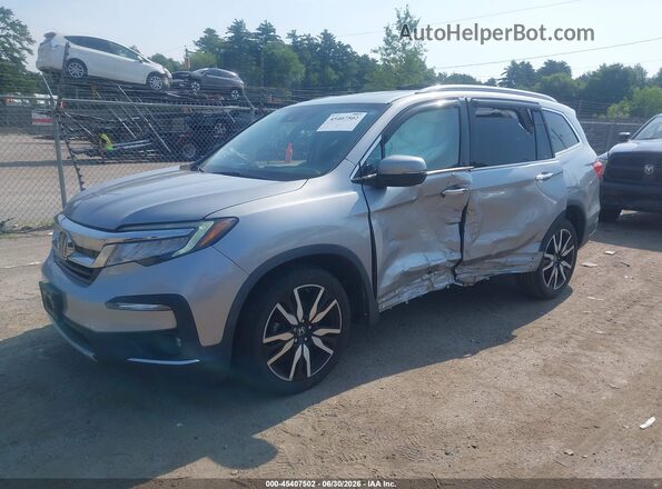 5FNYF6H64KB018843 2019 HONDA PILOT Silver წინა მარცხენა ხედი სამი მეოთხედიდან