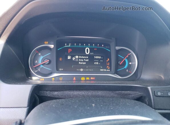 5FNYF6H64MB001463 2021 HONDA PILOT Black Вид щитка приладів