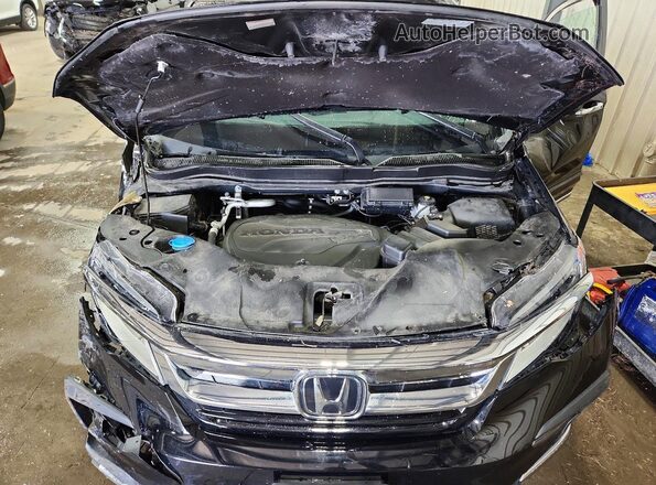 5FNYF6H65NB076531 2022 HONDA PILOT Black Vista del compartimento del motor