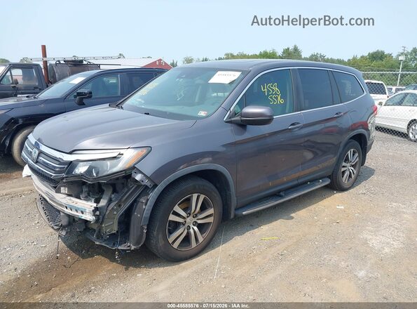5FNYF6H66JB048702 2018 HONDA PILOT Серый Передняя левая четверть